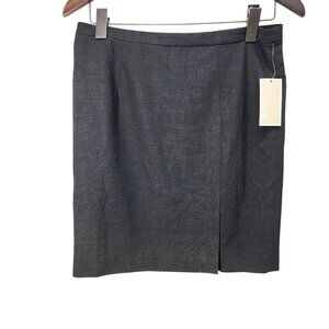 Michael Michael Kors Womens Dark Derby Pencil Skirt‎ Size 4 New With Tags NWT